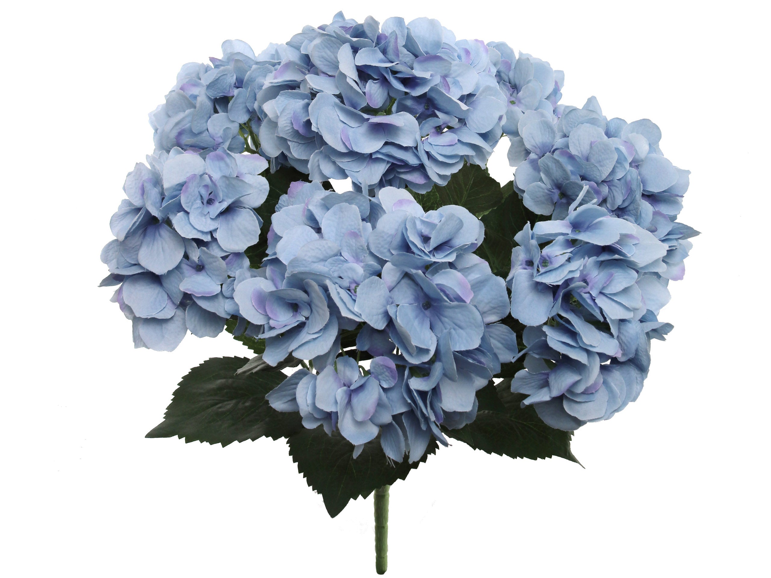 Hydrangea Bush w/ 7 Silk Blooms - 20" - Larksilk