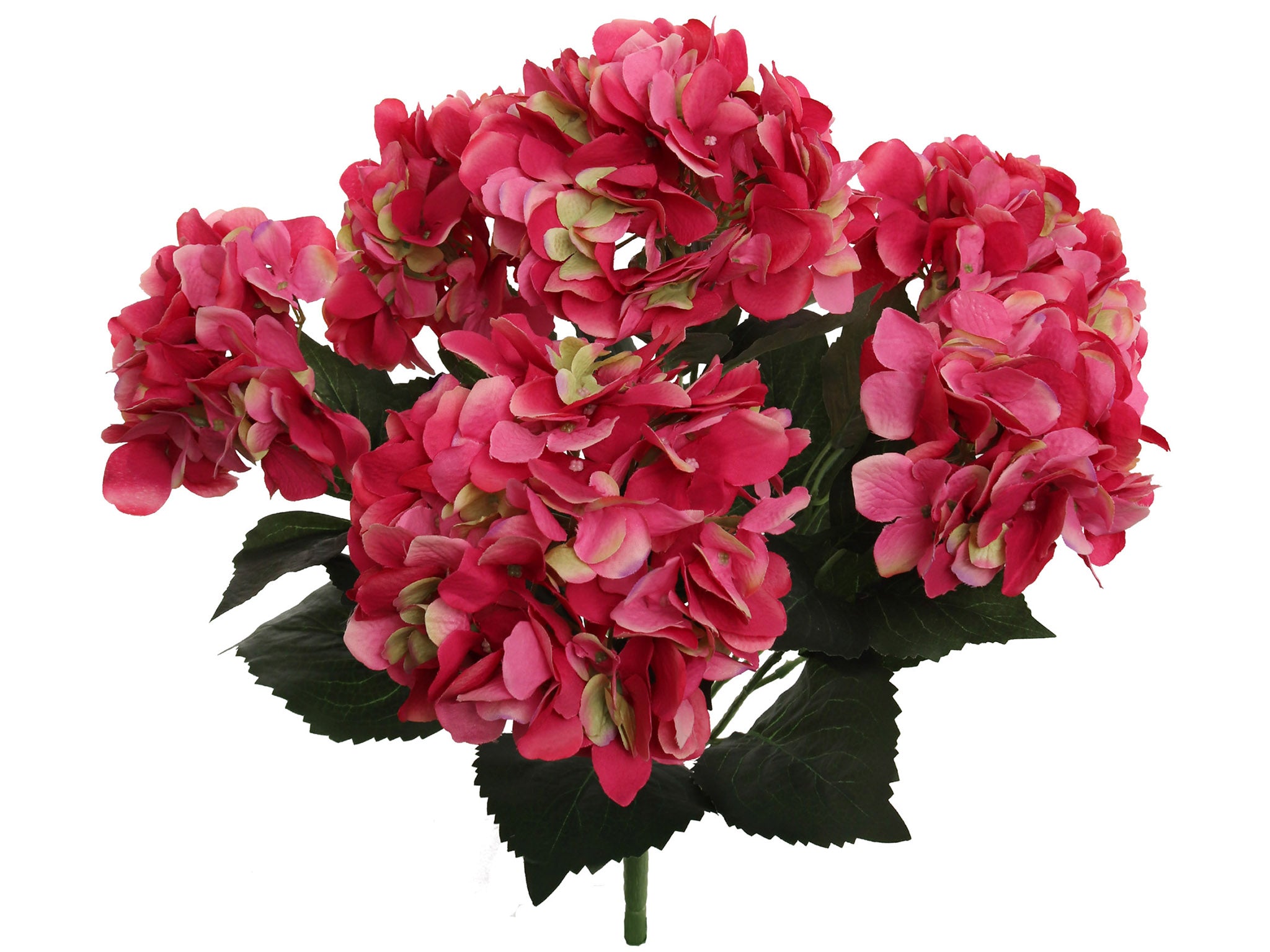 Hydrangea Bush w/ 7 Silk Blooms - 20" - Larksilk