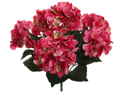 Hydrangea Bush w/ 7 Silk Blooms - 20" - Larksilk