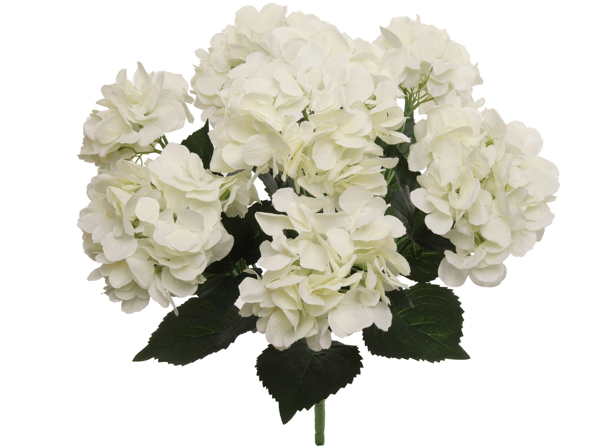 Hydrangea Bush w/ 7 Silk Blooms - 20" - Larksilk