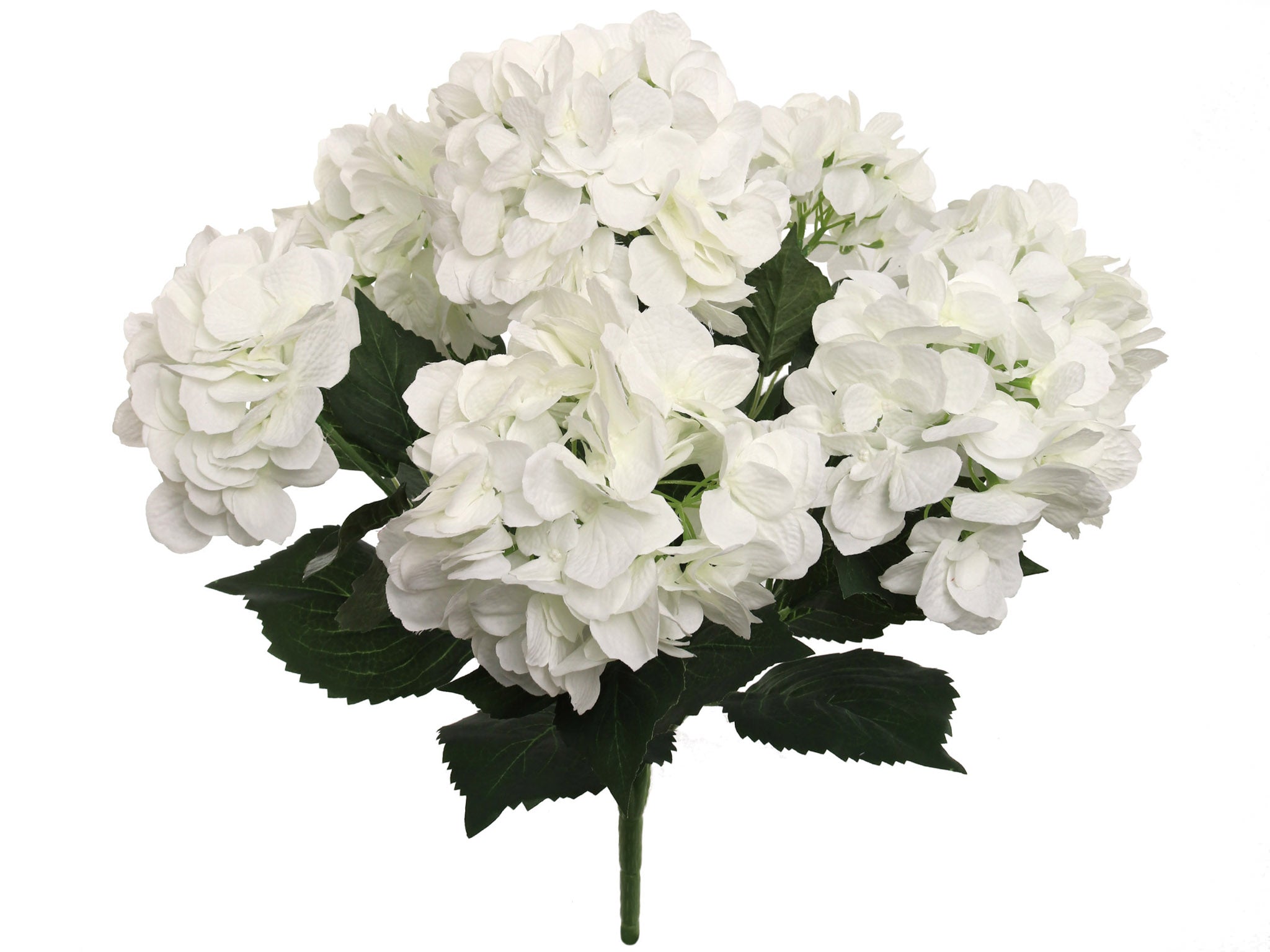 Hydrangea Bush w/ 7 Silk Blooms - 20" - Larksilk