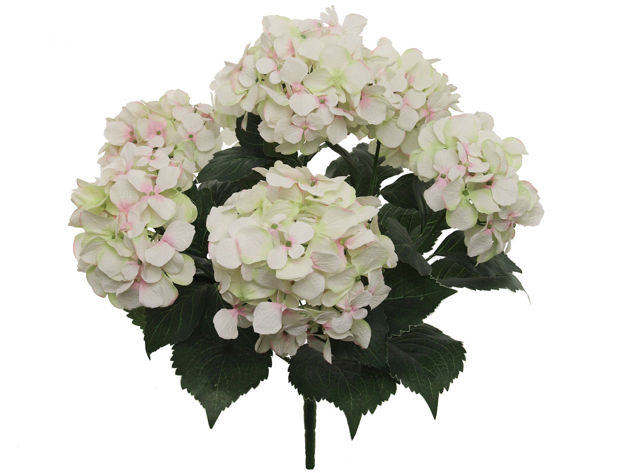 Hydrangea Bush w/ 7 Silk Blooms - 20" - Larksilk