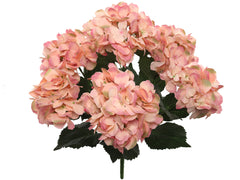 Hydrangea Bush w/ 7 Silk Blooms - 20" - Larksilk