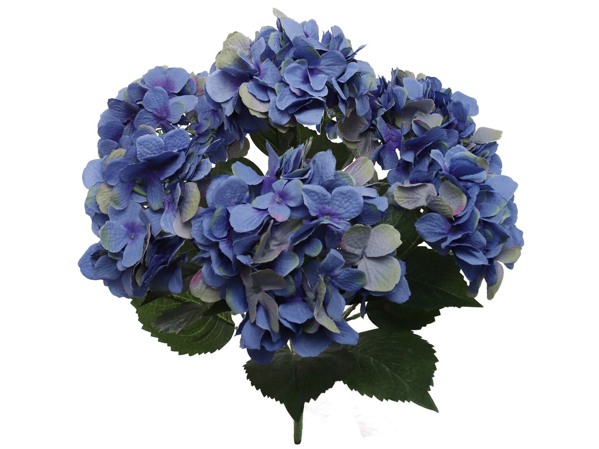 Hydrangea Bush w/ 7 Silk Blooms - 20" - Larksilk