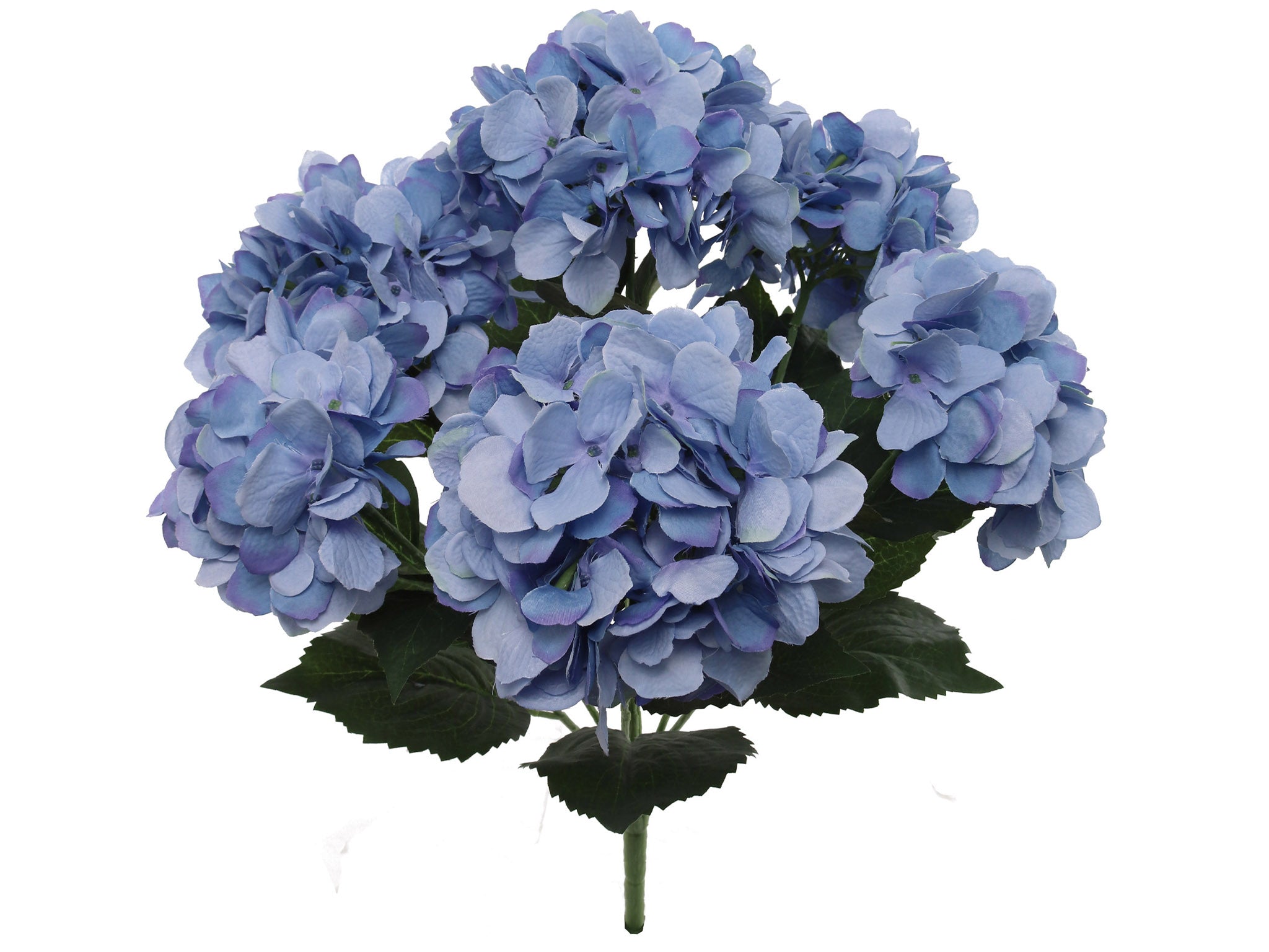 Hydrangea Bush w/ 7 Silk Blooms - 20" - Larksilk