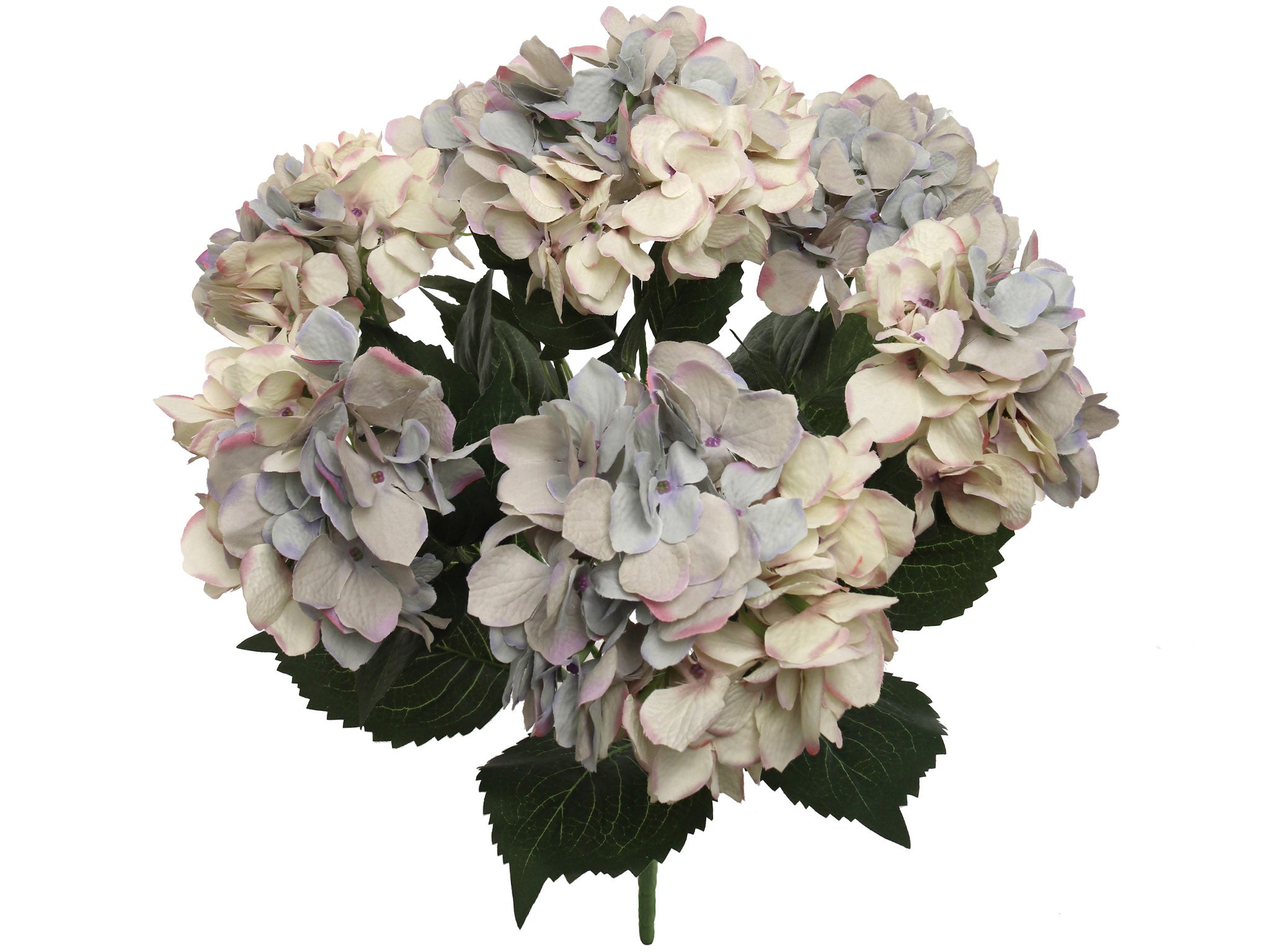 Hydrangea Bush w/ 7 Silk Blooms - 20" - Larksilk