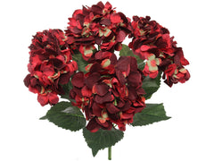 Hydrangea Bush w/ 7 Silk Blooms - 20" - Larksilk