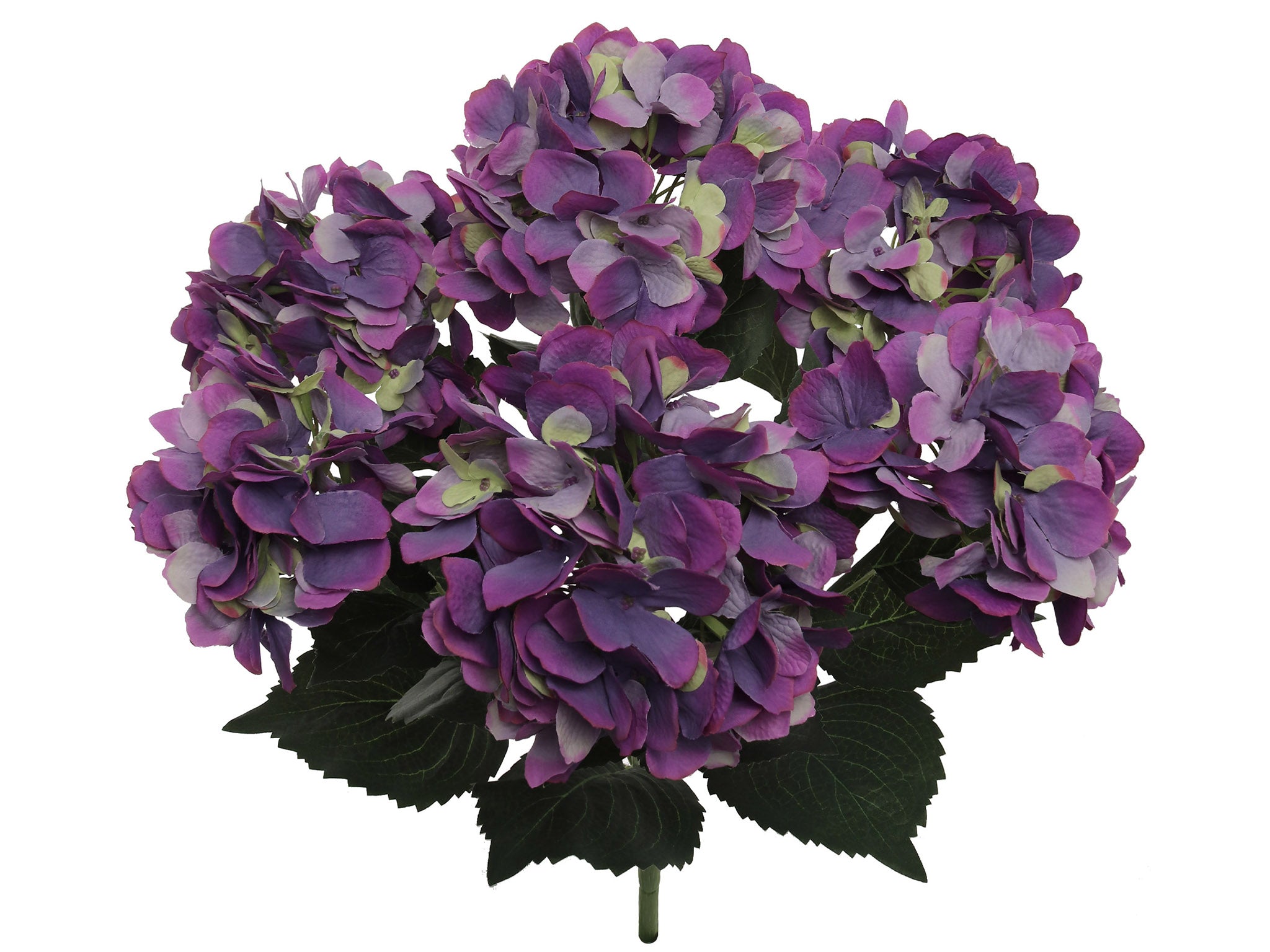 Hydrangea Bush w/ 7 Silk Blooms - 20" - Larksilk