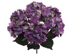Hydrangea Bush w/ 7 Silk Blooms - 20" - Larksilk