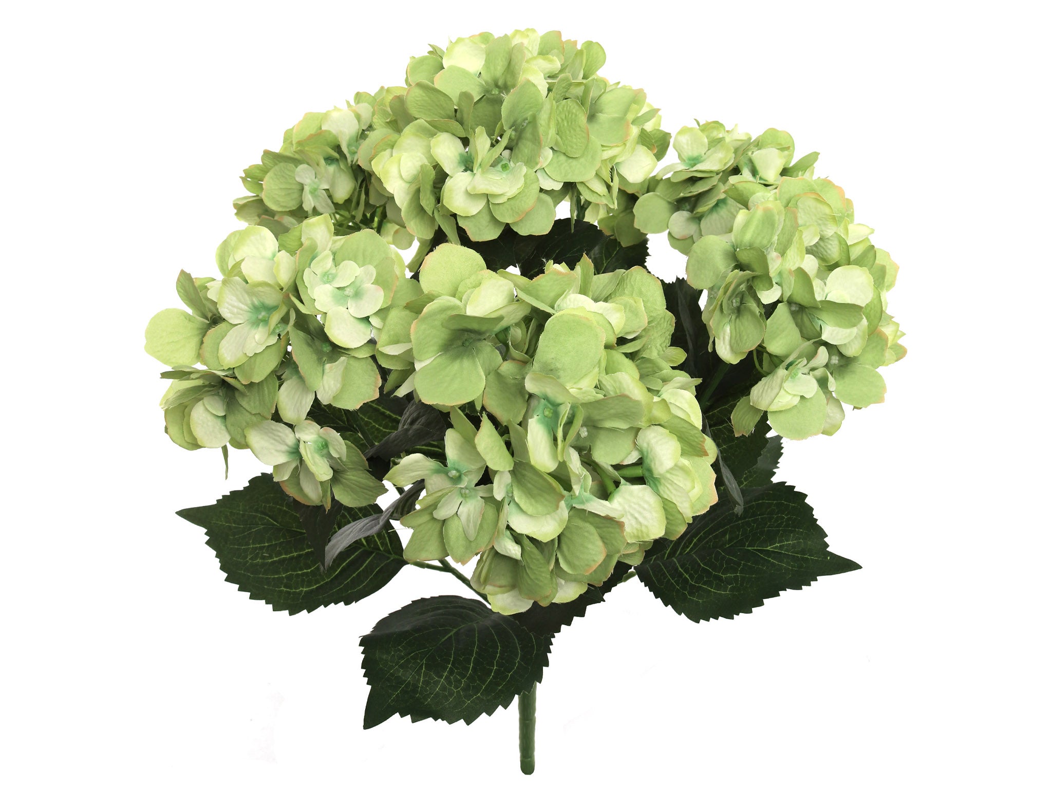 Hydrangea Bush w/ 7 Silk Blooms - 20" - Larksilk
