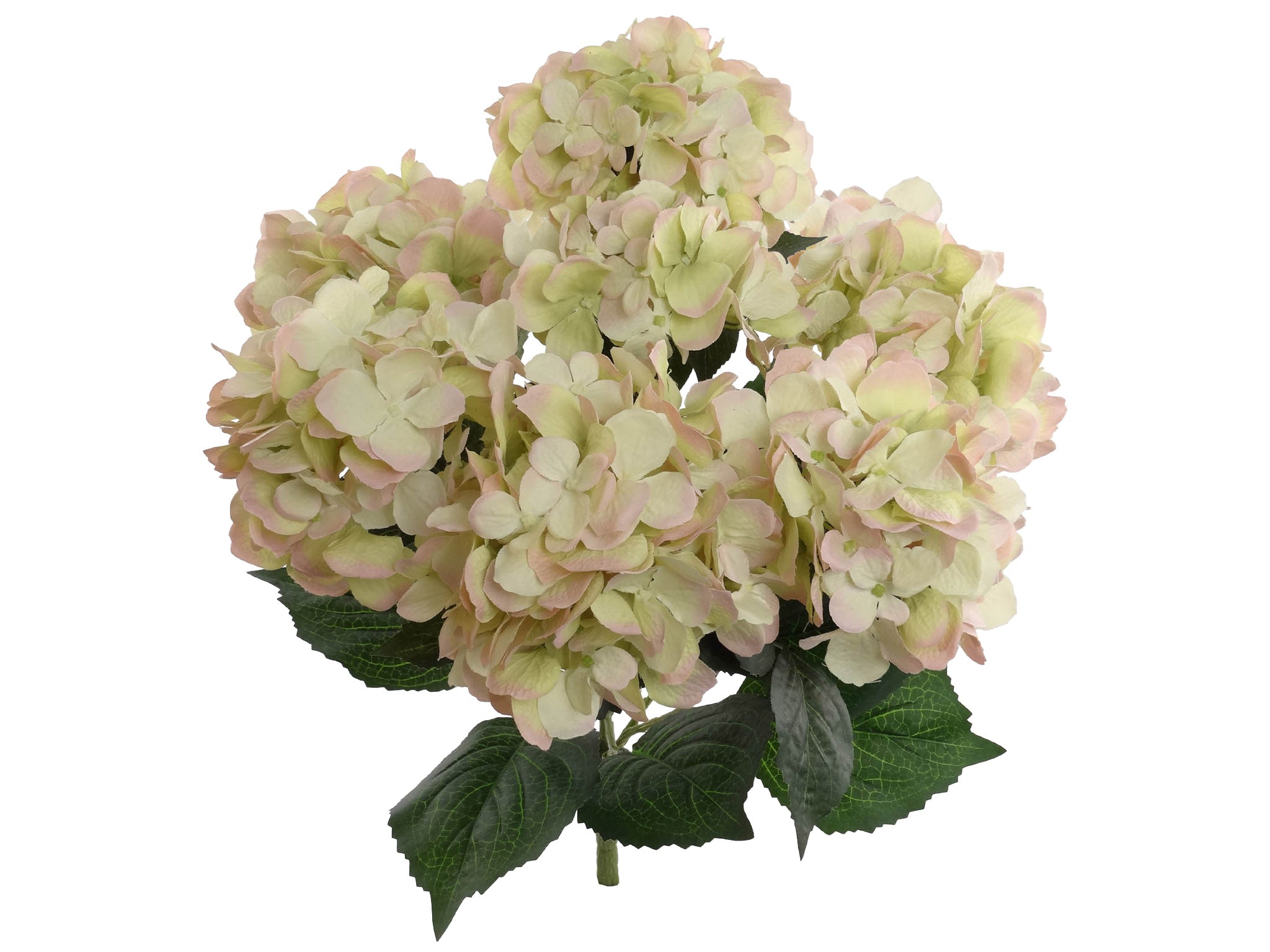 Hydrangea Bush w/ 7 Silk Blooms - 20" - Larksilk