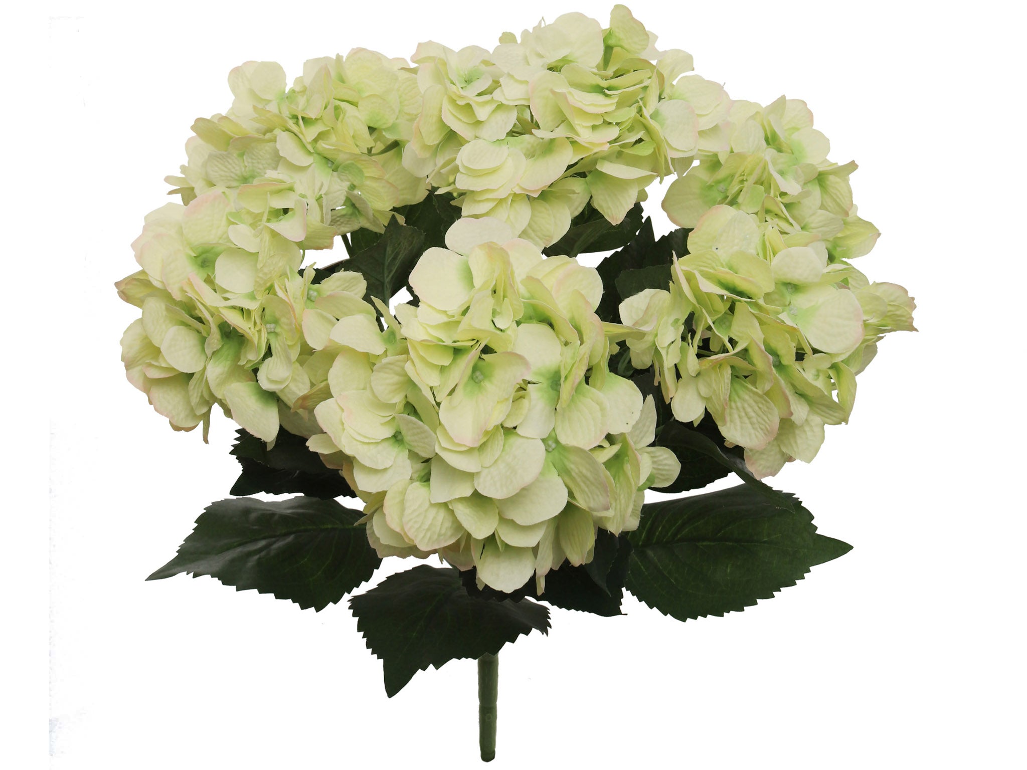 Hydrangea Bush w/ 7 Silk Blooms - 20" - Larksilk