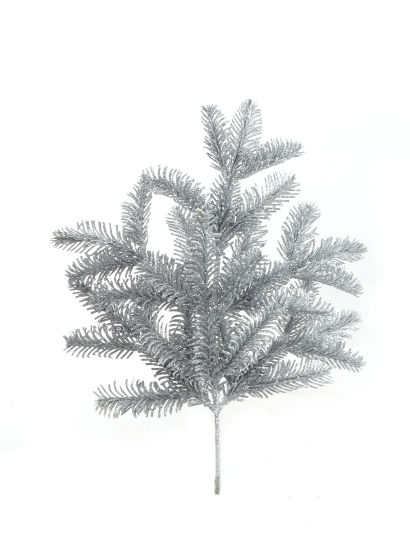 16" GLITTER PINE PICK -2025 Christmas Collection - Larksilk