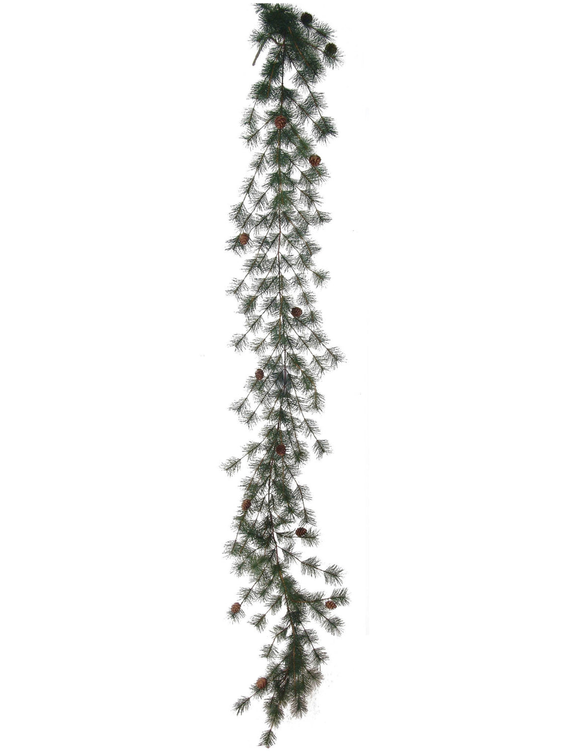 6' MING PINE GARLAND W MINI CONES 2024 Christmas Collection - Larksilk