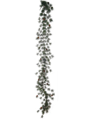 6' MING PINE GARLAND W MINI CONES 2024 Christmas Collection - Larksilk