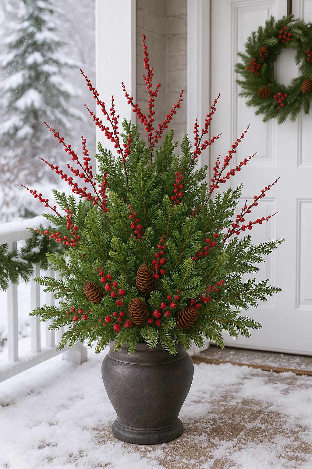 35" Berry Spray Bundle X6 - Larksilk