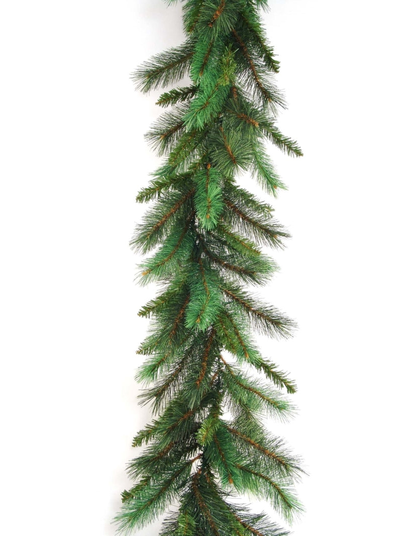Majestic Pine Garland - 180 Green Tips - 9'x14" 2024 Christmas Collection - Larksilk