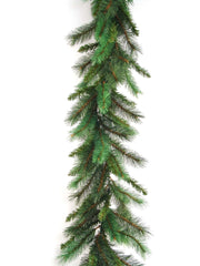 Majestic Pine Garland - 180 Green Tips - 9'x14" 2024 Christmas Collection - Larksilk