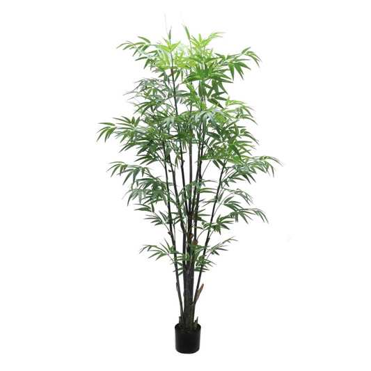 6ft Bamboo Tree in Pot w/ 1065 Silk Leaves