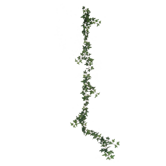 Mini English Ivy Garland w/ 174 Silk Leaves - 6' Long