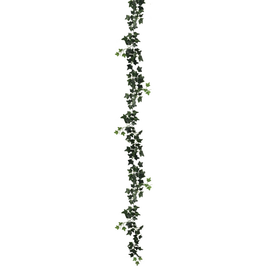 Mini English Ivy Garland w/ 165 Silk Leaves - 6' Long