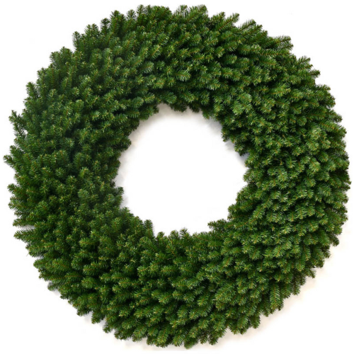 72" Northern Spruce Christmas Wreath - 1600 Green Tips 2024 Christmas Collection - Larksilk