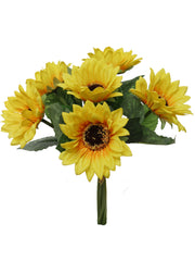 14"SUNFLOWER BUNDLE 6 Flowers - Larksilk
