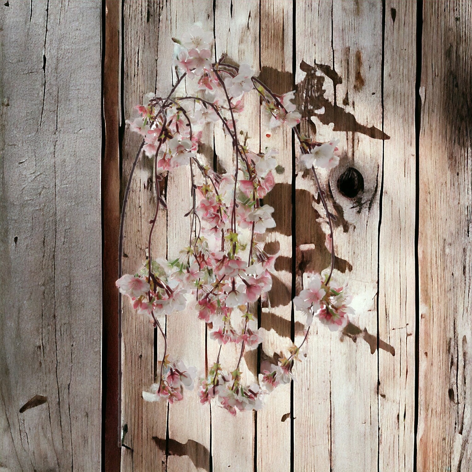 Hanging Cherry Blossom Branch Spray - 60" - Larksilk