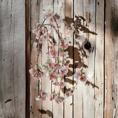 Hanging Cherry Blossom Branch Spray - 60" - Larksilk