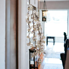 Hanging Cherry Blossom Branch Spray - 60" - Larksilk
