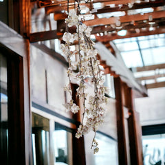 Hanging Cherry Blossom Branch Spray - 60" - Larksilk