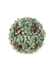 7" Glitter Bowood Ball with Red Berries 2024 Christmas Collection - Larksilk