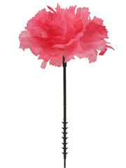5" Carnation Flower Pick - 3.5" Diameter (100PCS) - Larksilk