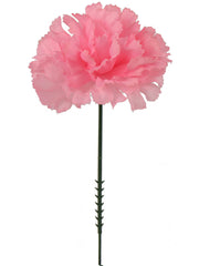 5" Carnation Flower Pick - 3.5" Diameter (100PCS) - Larksilk