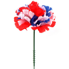5" Carnation Flower Pick - 3.5" Diameter (100PCS) - Larksilk