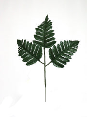LEATHER FERN PICK X3-GRN - GREEN 2024 Christmas Collection - Larksilk