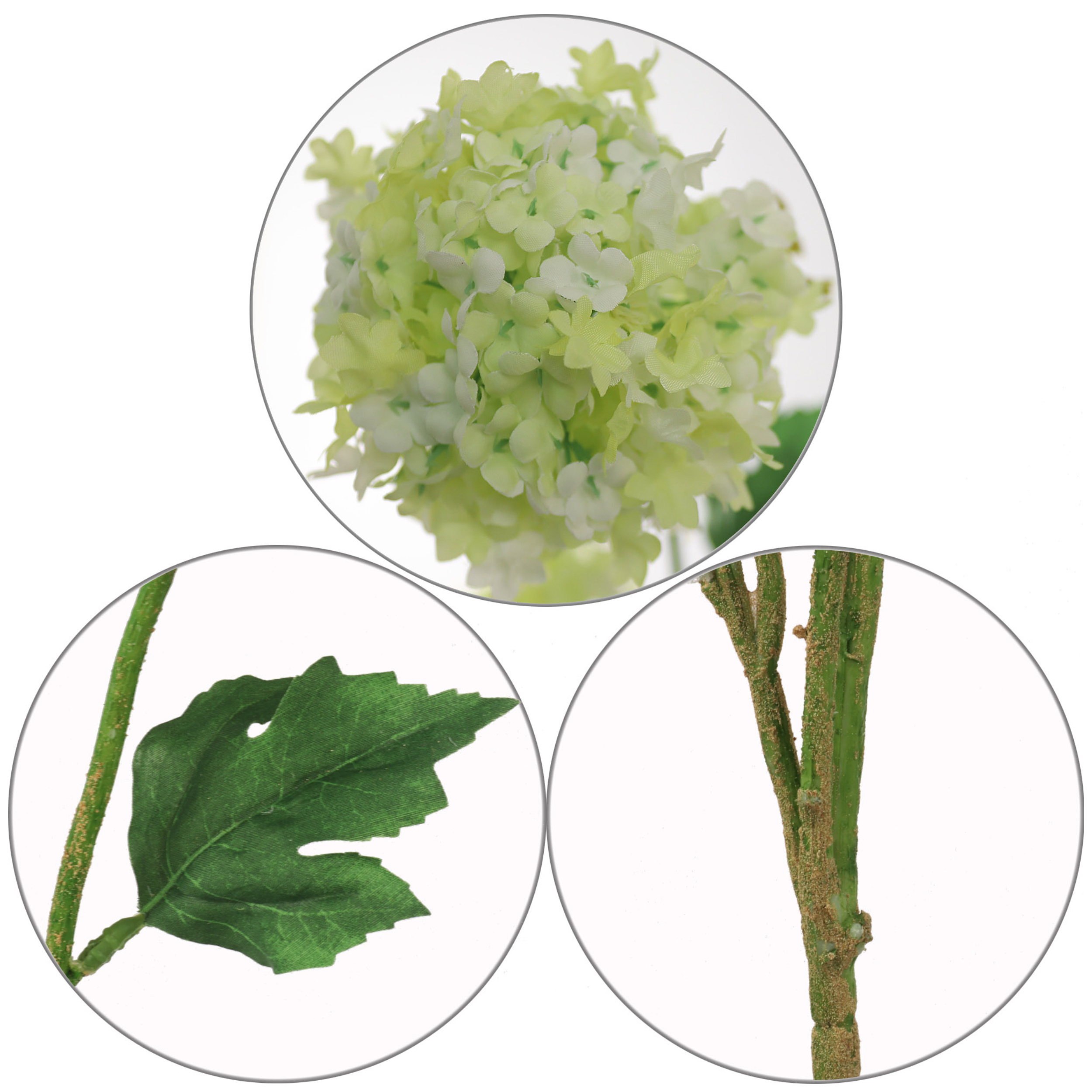 38" Snowball Viburnum Spray - Larksilk