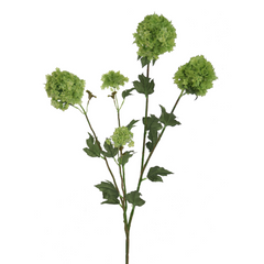 38" Snowball Viburnum Spray - Larksilk