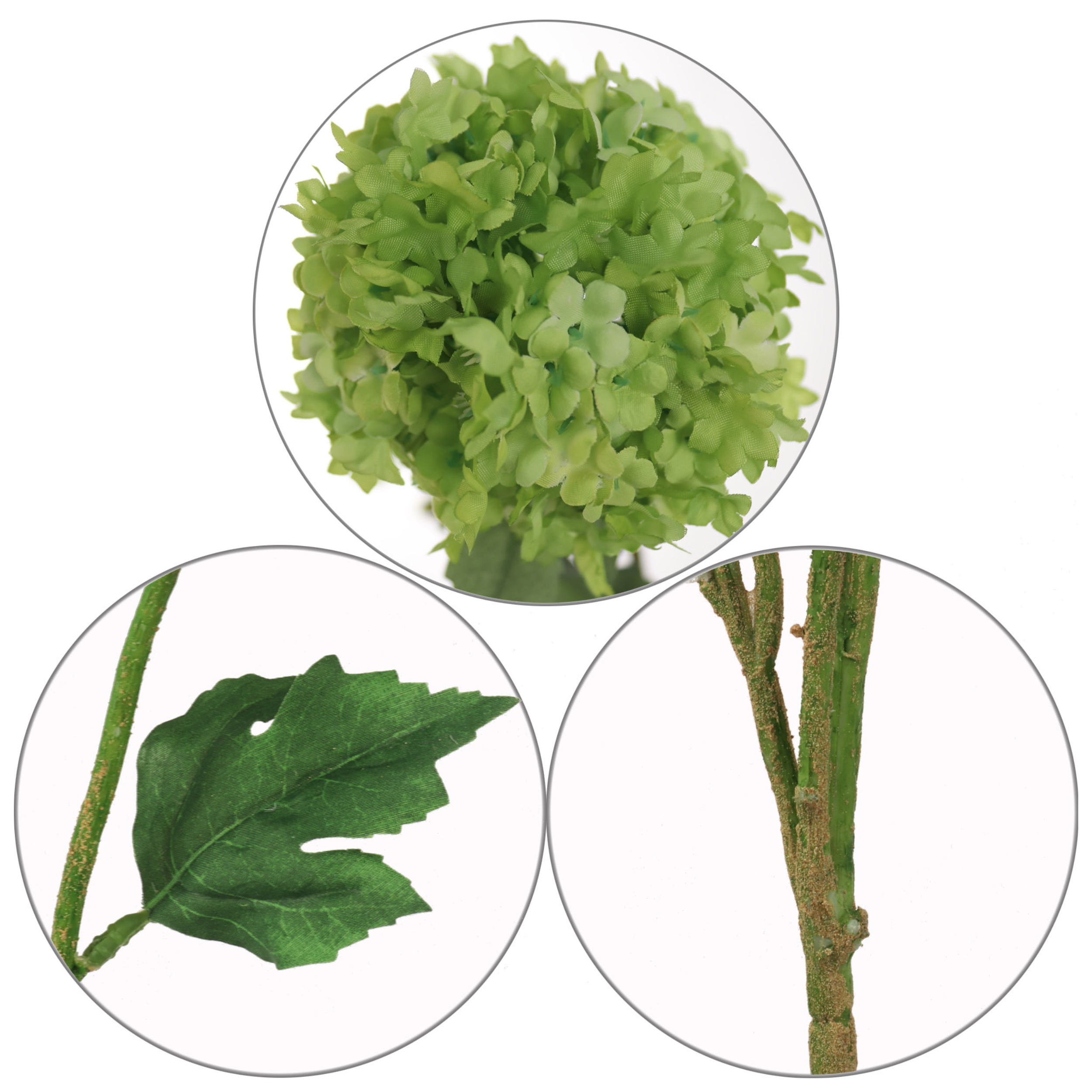 38" Snowball Viburnum Spray - Larksilk