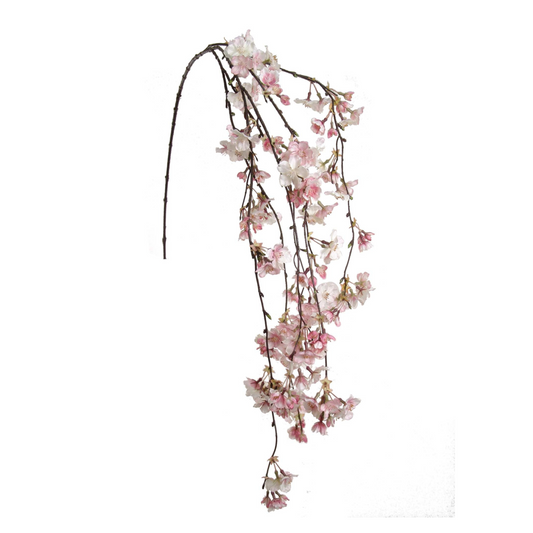 Hanging Cherry Blossom Branch Spray - 60"