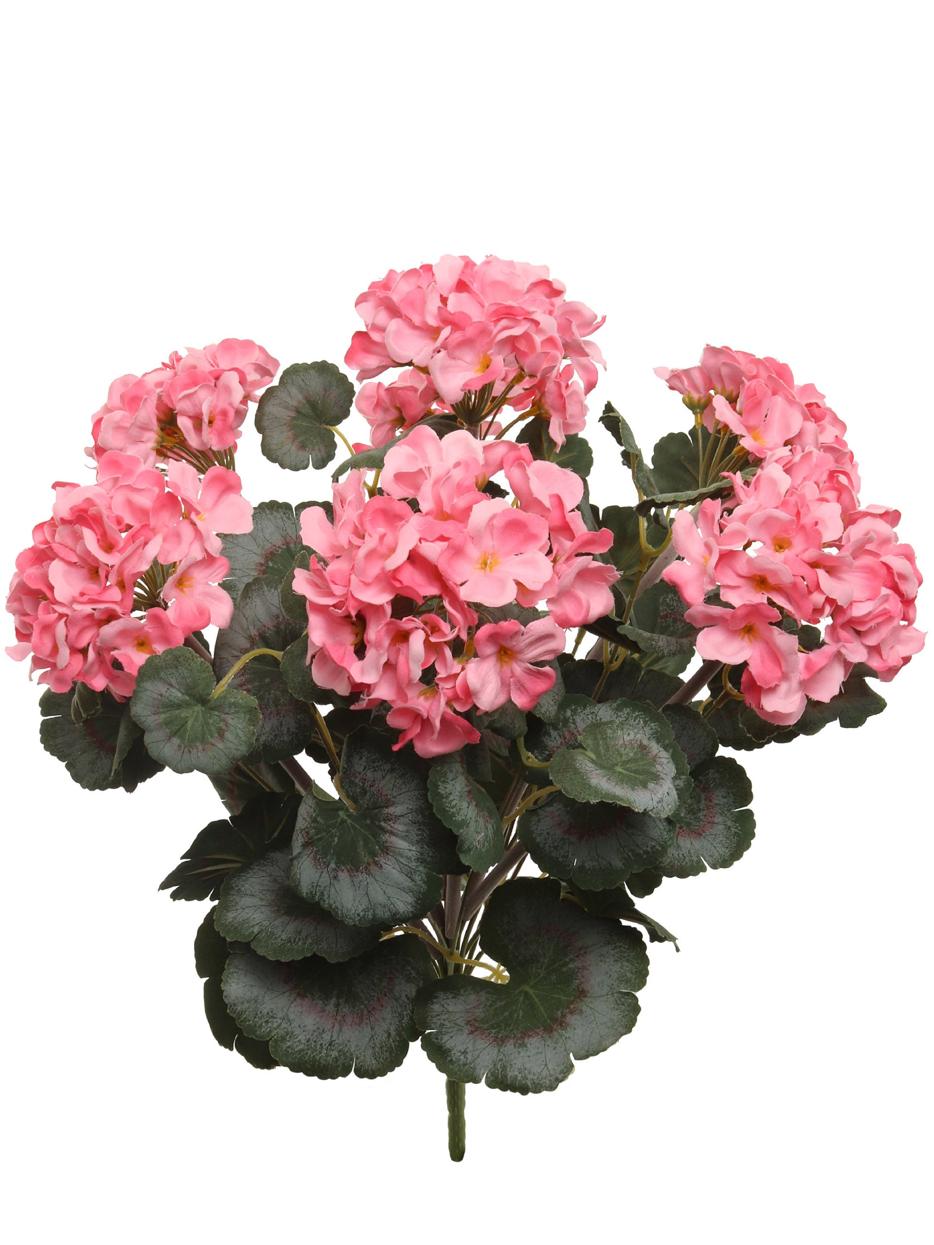 18" Deluxe Geranium Bush w/ 7 Head - UV Rated - Larksilk