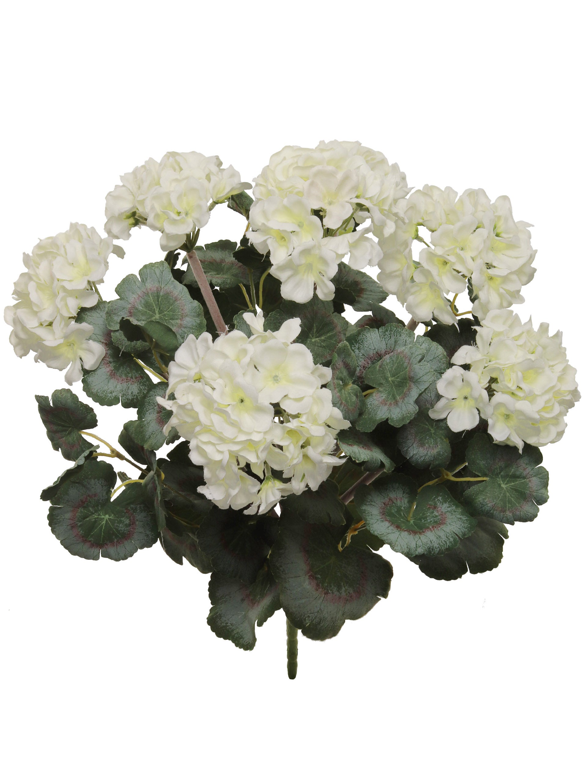 18" Deluxe Geranium Bush w/ 7 Head - UV Rated - Larksilk