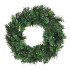20" Deluxe Evergreen Wreath - 110 Green Tips 2024 Christmas Collection - Larksilk