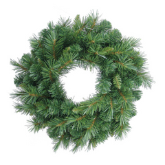 24" Glacier Pine Wreath - 150 Green Tips 2024 Christmas Collection - Larksilk