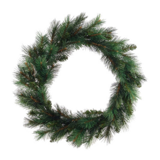 20" Majestic Pine Wreath - 80 Green Tips