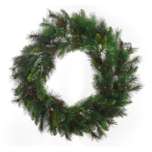 24" Majestic Pine Wreath - 150 Green Tips