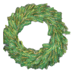 36" Majestic Pine Wreath - 230 Green Tips 2024 Christmas Collection - Larksilk