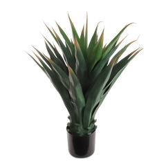37.4" Agave Succulent Plant in Black Pot (33LVS) - Larksilk