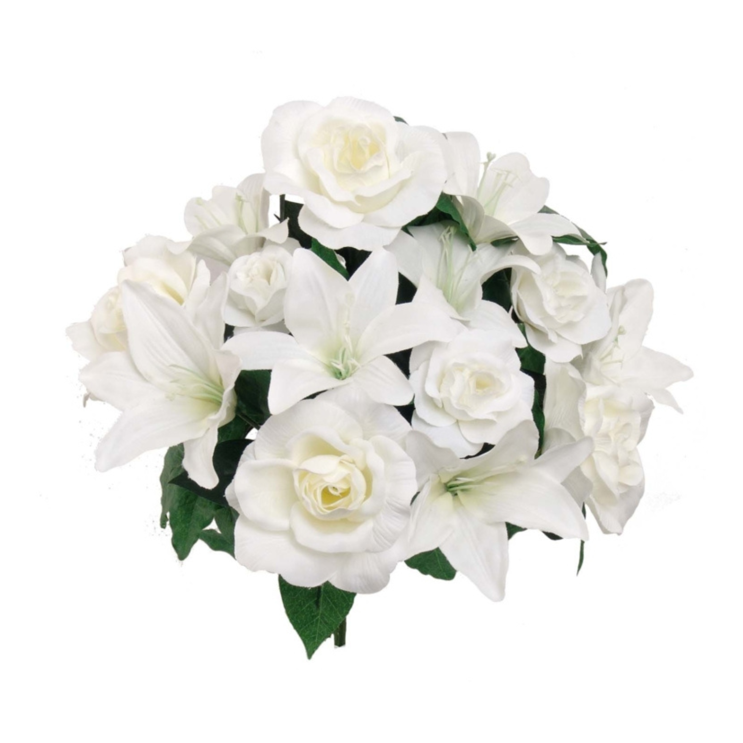 14" Rose & Lily Wedding Bush - Larksilk