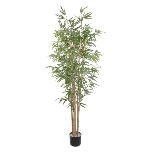 6ft Bamboo Tree in Pot w/ 1296 Silk Leaves